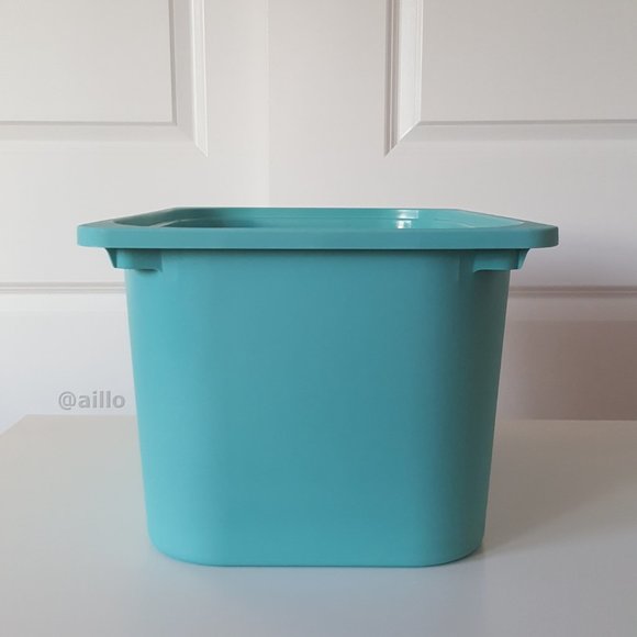 IKEA TROFAST Storage box, turquoise LARGE - Picture 4 of 15